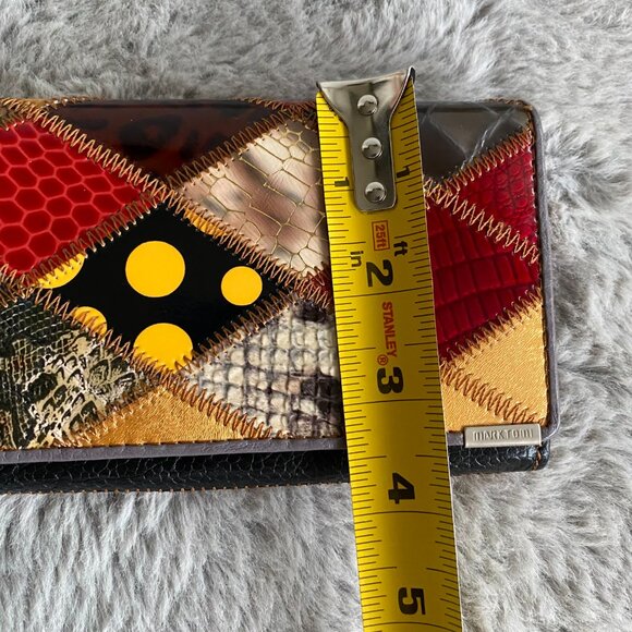 MARKTOMI Leather Patchwork Wallet - Picture 11 of 12